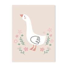 1 件卡通兔子鹅绵羊花朵儿童房墙壁艺术帆布画北欧女孩海报印刷图片适合婴儿儿童房装饰无框架 - 彩色 - 查看 27