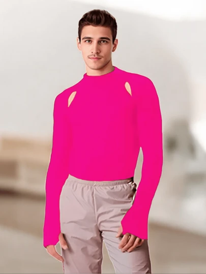 Playera Sexy De Manga Larga Para Hombre