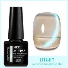 7ml Auroras 彩虹猫磁性凝胶指甲油激光闪光闪亮半永久性可去除 UV LED 清漆美甲 DIY - 彩色 - 查看 3