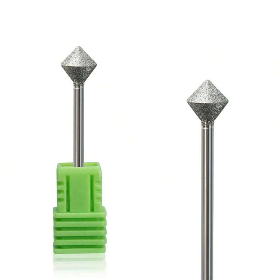 8mm Rhombus Nail Drill Bits Diamond EFiles Bit Round Edged Manicure