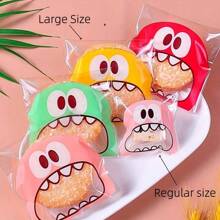 100pcs Mixed Clear Self-Adhesive Plastic Treat Bags - Reusable, Ziplock, Perfect For Cookie, Cake, Chocolate, Candy, Snack Wrapping, Goodie Bags, Goody Bags - 10cm*10cm/3.93*3.93inch, Easy To Use,Christmas - Multicolor - View 16