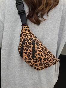 Minimalist Solid Color Chest Bag, Waist Bag, Embroidered Phone Pouch, Small Bag For Outdoor And Shopping - Multicolor - View 2