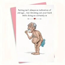 1 张圣诞贺卡，圣诞老人祝您圣诞快乐 - 彩色 - 查看 5