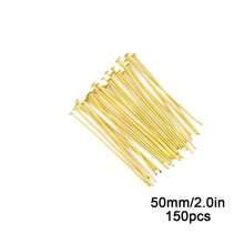 300pcs Golden-Silver Metal T-Pins 20-50mm, For DIY Bracelets, Necklaces, Earrings Jewelry Making Craft Supplies