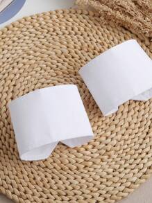 1 双黑白条纹衬衫袖口装饰袖秋季配饰