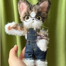 10 件装超值装铁娃娃眼镜+珊瑚绒管道清洁器，金色和黑色，工艺微型眼镜配件 - 彩色 - 查看 9