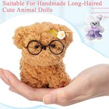 10 件装超值装铁娃娃眼镜+珊瑚绒管道清洁器，金色和黑色，工艺微型眼镜配件 - 彩色 - 查看 5