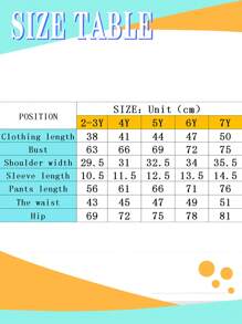 Young Girl Casual Letter Pattern Short Sleeve T-Shirt And Cargo Pants, Summer - Army Green - View 9