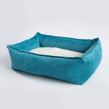 Removable Dog Bed/Cat Bed, 4-Season Use, Square Shape, Non-Slip Bottom, Flannel Fabric, High-Elastic PP Rayon Filling, Comfortable Pet Bed, Minimalist Style, Available In Yellow, Blue, Dark Gray, Army Green, Rose Red Solid Colors, SGS Certified, Sourced From Home Textile Manufacturer - Multicolor - View 14