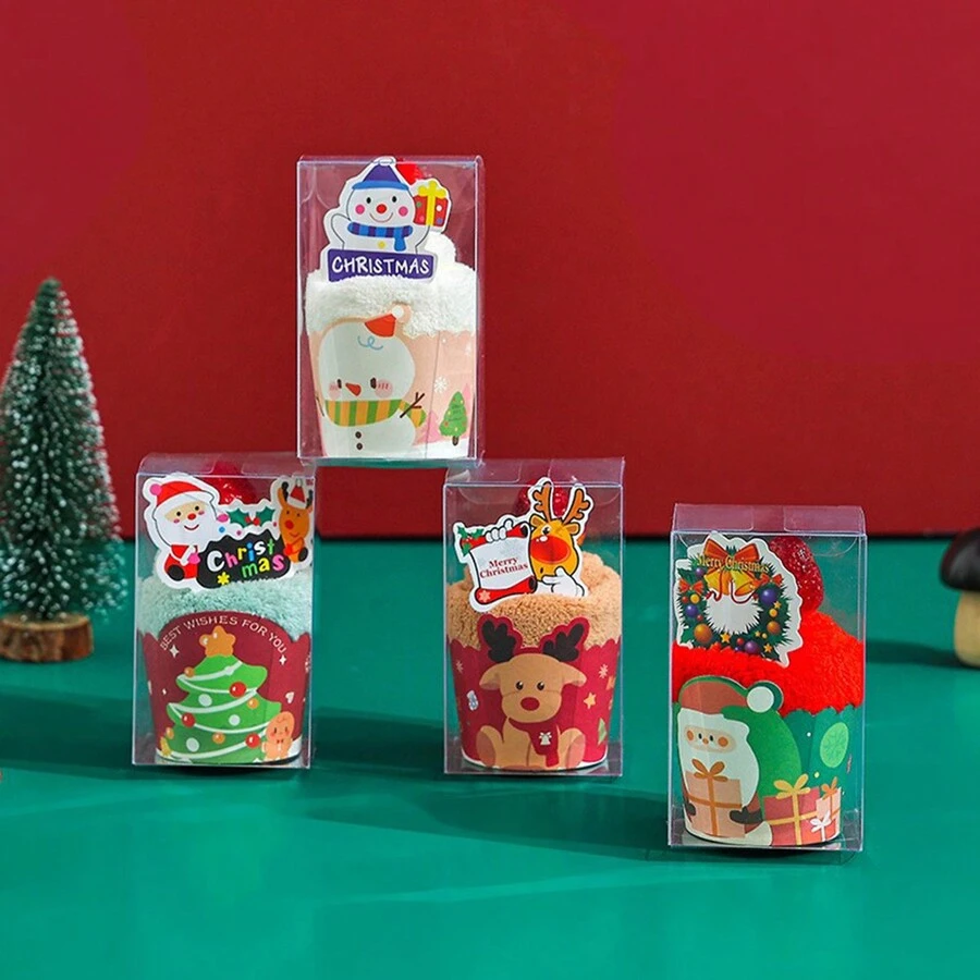 1 件毛巾礼物、派对礼物、圣诞节、万圣节礼物、生日礼物、节日礼物 - 彩色 - 查看 1