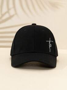 1 Piece Men Blessing Baseball Cap, Outdoor Casual Style All-Season Curved Brim Golf Hat, Hard-Top Fashionable Golf Hat, Adjustable Size, Suitable For Daily Matching, Holiday Gift