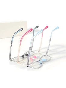 1pc Kids Fashion Narrow Frame Glasses, Stylish Casual Glasses For School/Gaming, Suitable For 5-12 Years Old Boys And Girls