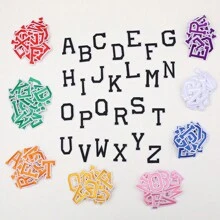 10 pièces/Set de patchs en tissu numériques simples de 0 à 9, 26 pièces/Set de patchs de lettres de l'alphabet et de chiffres, autocollants de broderie DIY pour vêtements, chapeaux, sacs à dos, vestes, pantalons