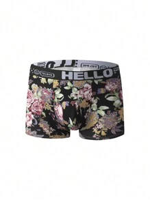 paquete de 10 calzoncillos tipo bóxer de media cintura para hombres, de seda de leche, transpirables, de ángulo plano, con patrones aleatorios, nueva cómoda de ropa interior