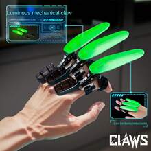 手指伸缩机械爪折叠酷炫指尖创意减压edc推卡小玩具圣诞装刀叉 - 彩色 - 查看 2