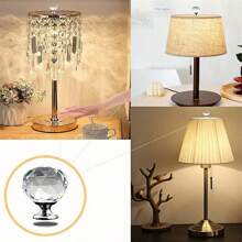 10pcs 30mm Round Crystal Glass Cabinet Knobs, Drawer Pulls Handles For Kitchen/Wardrobe Doors, Furniture Hardware - Multicolor - View 10