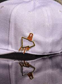 1/6 piezas de Broche para gorra de golf, pasador de metal minimalista nuevo con diseño de dibujos animados, pasador decorativo divertido, insignia para gorra de golf, decoración para gorra de béisbol, imagen de dibujos animados vívida y adorable, regalo para amigos - Multicolor - Ver 7
