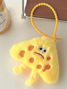 创意毛绒公仔 可爱奶酪表情吊坠 可爱娃娃包包饰品 小礼物 - 彩色 - 查看 7