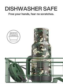 Bình giữ nhiệt 1.5 lít (50oz/1.5L) có tay cầm, nắp 2 trong 1 có ống hút/uống, chống rò rỉ, an toàn với máy rửa chén, cốc cà phê du lịch cách nhiệt bằng thép không gỉ, giữ lạnh đến 34 giờ, vừa với giá đỡ cốc trên ô tô. - ngụy trang - Xem 4