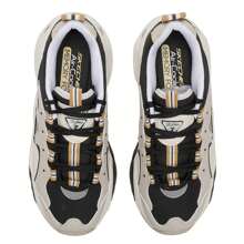 Skechers 女奶蓋熊運動鞋厚底增高老爹鞋輕便休閒鞋熊貓鞋 - 自然色/黑色 - 查看 3