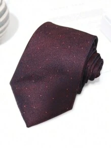 1 件花卉轻质商务休闲时尚涤纶领带，适合所有季节男士领带