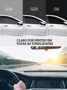 Smoked Insulfilm Film 0.50x1m To 5m Automotive And Residential Sun Protection G5, G20, G35 - G20 - 查看 6