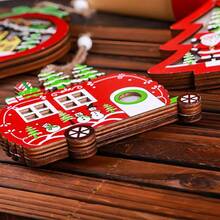 Quà tặng bằng gỗ sáng tạo trang trí Giáng sinh - Nhiều màu - Xem 2