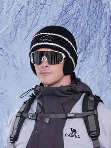 JOYLORD 1 件新款冬季女士针织护耳帽，户外保暖内衬无檐便帽，保暖骑行/滑雪头带 - A - 查看 12