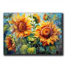 Floral Poster Wall Art Decor, Abstract Flower Pictures Print On Poster, Colorful Wideflower Print, Watercolor Artwork, Flower Print On Poster Wall Art, Art Print, Print - Framed - View 2