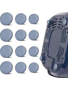 12 件自粘式家具滑块 - 家具五金配件，可轻松移动并最大化利用空间 - 可重复使用、耐用且易于安装 - 彩色 - 查看 1