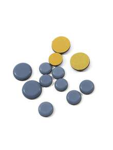 12 件自粘式家具滑块 - 家具五金配件，可轻松移动并最大化利用空间 - 可重复使用、耐用且易于安装 - 彩色 - 查看 10