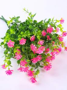 5 件粉色仿真花 - 桉树山茶花、婚礼派对装饰、家庭客厅餐桌装饰、假植物、秋季装饰、房间、书桌、花园装饰、房间装饰用品 - 粉色 - 查看 5