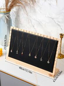 1pc Removable Multi-Color Minimalist Wooden Necklace Pendant Display Rack, Jewelry Display Board, Gift For Women, Jewelry Shop Display Prop Back To School