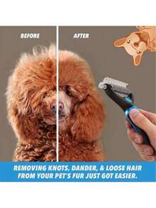 1 cái Lược massage loại bỏ lông Thiết bị loại bỏ lông cho thú cưng Lược chải lông mèo Lược chải lông chó Thiết bị loại bỏ lông cho thú cưng Lược chải lông mèo Lược chải lông mèo cho chó lông dài Lông ngắn Bàn chải chăm sóc sắc đẹp cho thú cưng Loại bỏ lớp phủ bên trong Phụ kiện cho chó - Nhiều màu - Xem 2