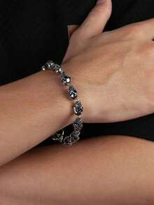 Vòng tay đầu lâu cổ điển mới, trang sức thời trang sáng tạo theo phong cách Punk châu Âu và Mỹ độc đáo dành cho nam giới - Nhiều màu - Xem 9