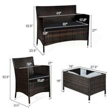 Outdoor Table & Chair Sets - Black - View 8