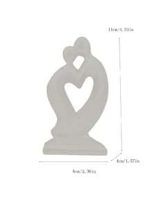 1 bức tượng cặp đôi hiện đại tối giản, đồ trang trí điêu khắc sáng tạo cho phòng khách, tủ TV, quà cưới, quà tặng ngày lễ tình nhân - nhiều màu - Xem 13