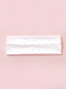 1件装女士休闲可爱街头风蝴蝶结爱心格纹印花发带，涤纶材质，用途广泛，适合日常佩戴、海滩度假、假日出行，可作头巾、发带、吸汗带、发箍等，是秋冬季女士度假装扮的理想发饰，优雅围巾，柔软舒适。 - 彩色 - 查看 16