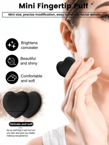 28件套化妆海绵和化妆刷套装，包含：20支化妆刷（面部刷、眼影刷、眉刷、粉底刷、腮红刷、晕染刷、遮瑕刷、唇刷、细节刷、鼻影刷、眼线刷、散粉刷、指甲刷、面膜刷、泥面膜刷）、1个化妆刷清洁碗、2个化妆海绵、2个三角粉扑、2个迷你心形化妆海绵、1个化妆包。价格实惠，适合作为圣诞礼物、化妆品、化妆工具、平价好物、礼品、女士礼品、圣诞礼物、赠品、旅行必备。 - 黑色 - 查看 5