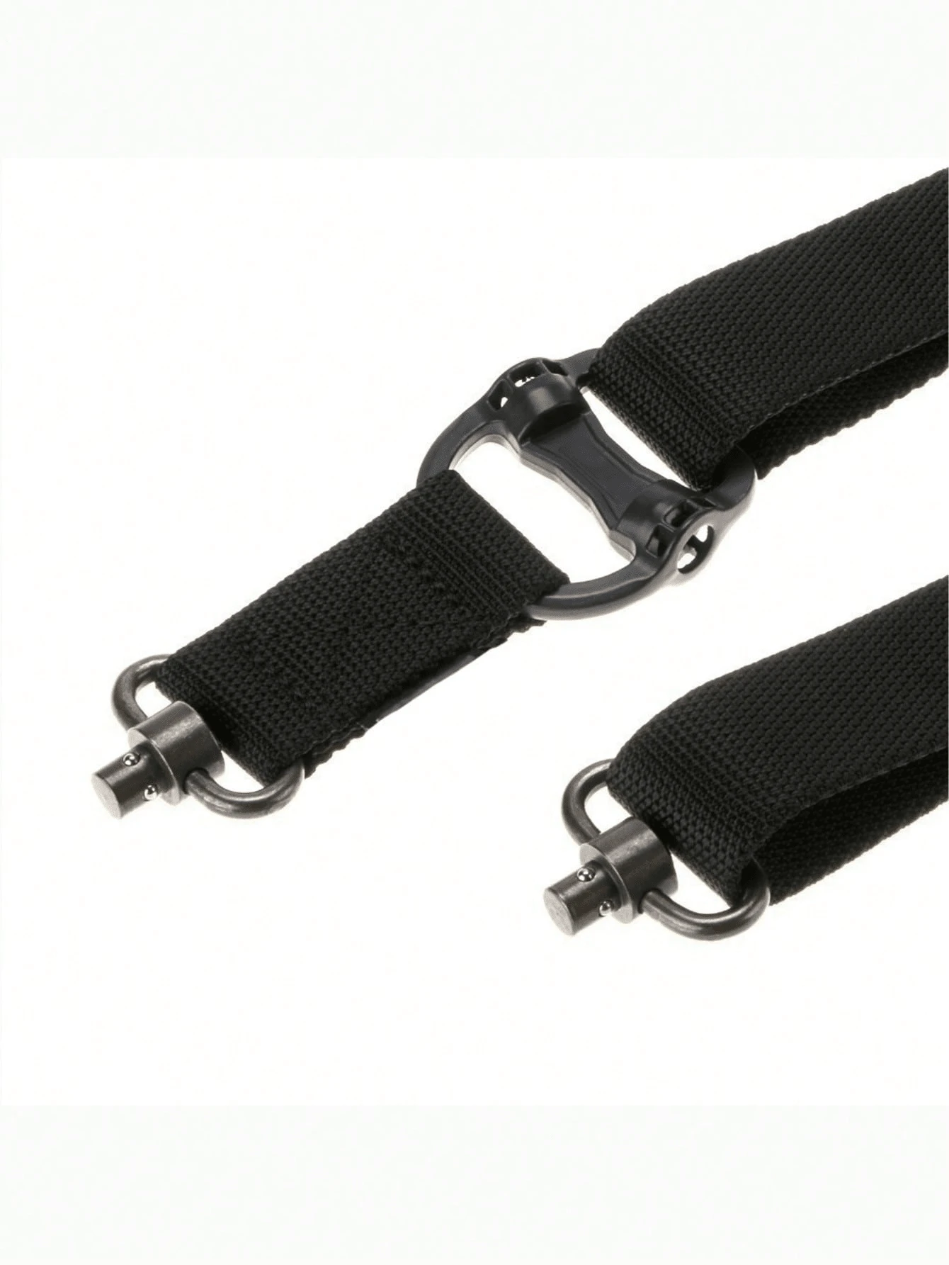 4-In-1 Tactical Sling, Tactical Belt, Multi-Functional Single & Dual Point Sling, Safety Lanyard, Hunting Gun Sling - Black - View 1