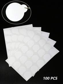 500/200/100/40 pièces Autocollants jetables blanc pour extension de cils, palettes porte-colle en marbre, pierre de jade, papier pour pratique d'extension de cils, pour technologie des cils, formation des cils