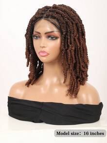 Tóc giả bện ren đôi toàn bộ, tóc giả bện xoắn lò xo không thắt nút, tóc giả Passion Twist dành cho phụ nữ, tóc giả bện ren tổng hợp dài 16 inch, tóc giả bob dùng hàng ngày - Nhiều màu - Xem 8