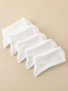 5 Paar Damen Socken einfarbign, bequem und für den Alltag, mittelhoher Schaft, geeignet für alle Jahreszeiten