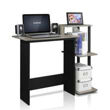 HOMLUX Efficient Laptop Desk, Tablet Computer Desk, Computer Table, Mesa De Computadora, Desk Set For Studying, Solid Wood Desk, Student Table, Home Office Desk, Study Table, Home Office Table, Small Table For Bedroom - French Oak/Black - View 5