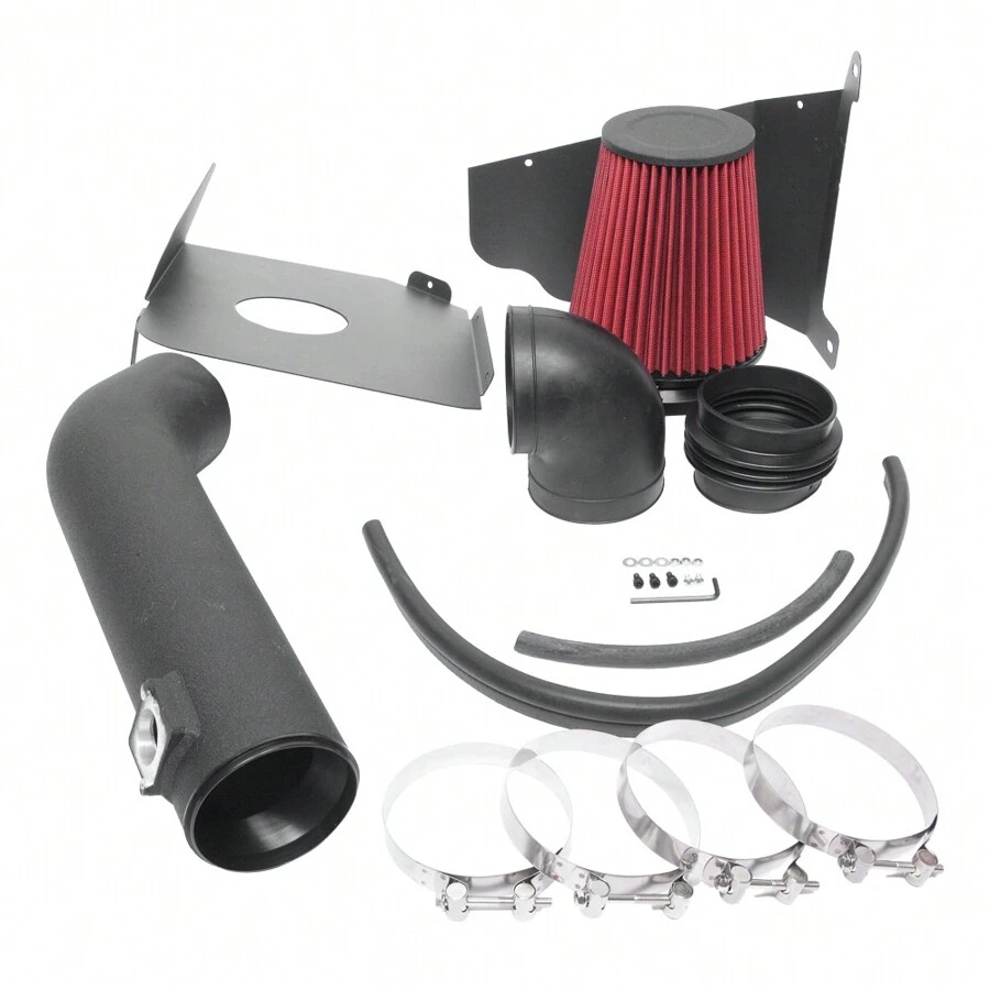 4"Intake Pipe With Air Filter For GMC / Chevrolet / Cadillac 2009-2014 V8 4.8L / 5.3L / 6.0L / 6.2L  Black - 1 - View 1