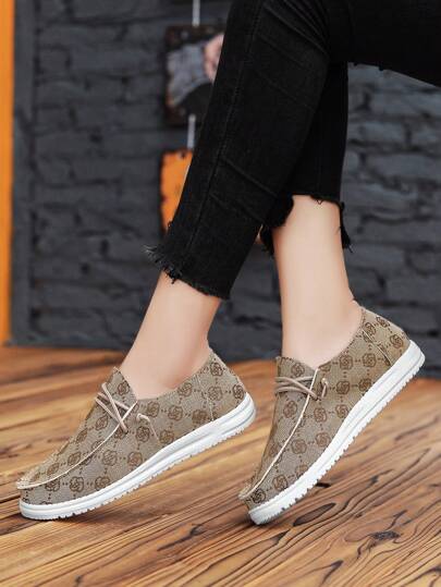 Women Fashion Casual Shoes Loafers Comfortable Slip-On Sneakers