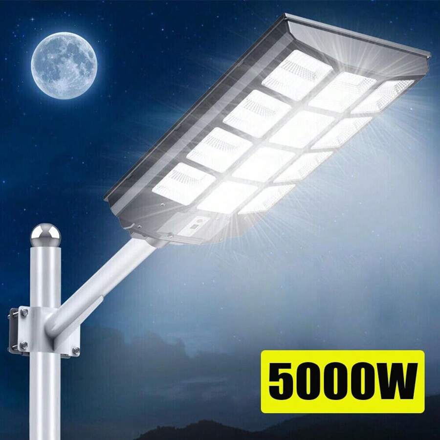99000000LM 5000W Commercial LED Solar Street Light Dusk To Dawn Road