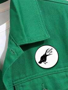 1 件黑色幽默鸟一切都很好设计印花别针定制新款时尚胸针配饰男女万圣节礼物 - XZ8296 - 查看 2