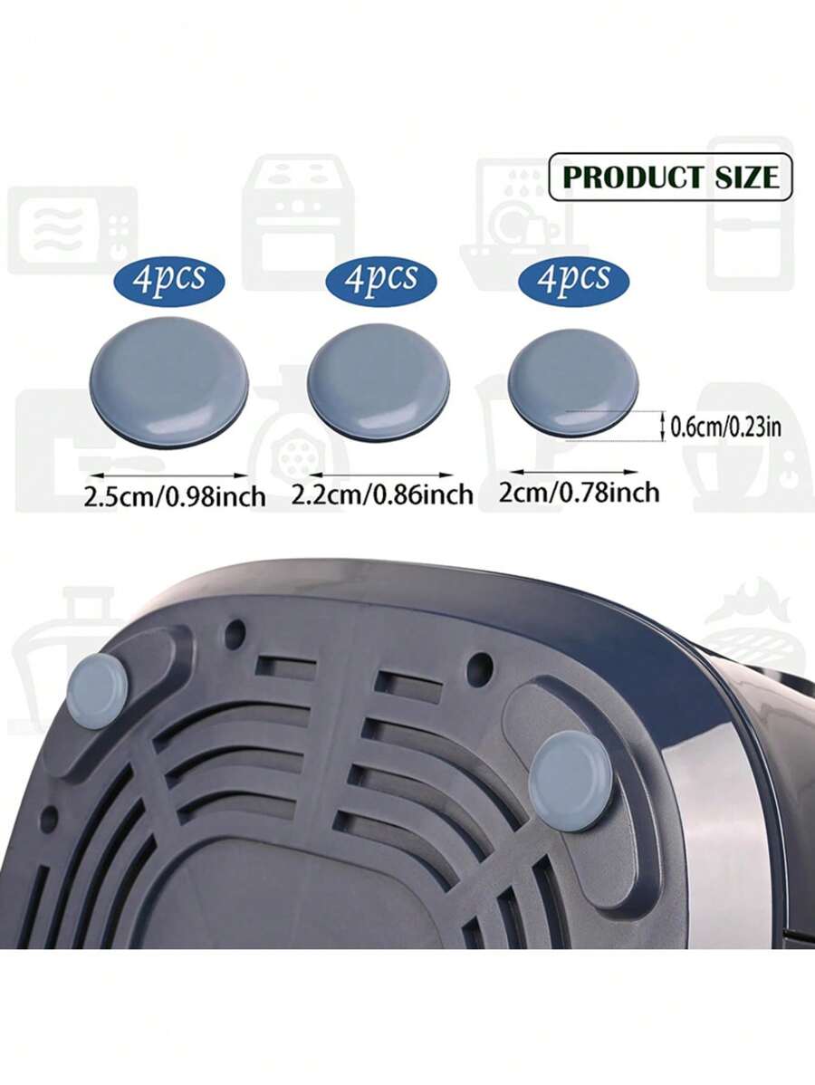 12pcs SelfAdhesive Furniture Sliders Furniture Hardware For