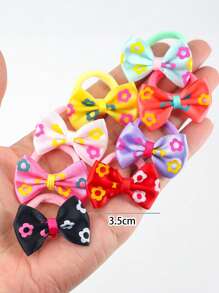 266 piezas Set surtido de ligas para el cabello, bandas elásticas y accesorios para el cabello con flores, lazos y tul de colores para niñas, estilo princesa lindo para uso diario y regalos